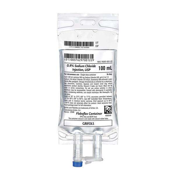 Sod Cl.9 IV Injection Solution Grifols,S.A 100mL Non-DEHP Strl Bg 70/Ca